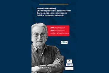 Charla Magistral Los desafios de las Democracias Latinoamericanas: Política, Economía e Historia - en colaboración con OBREAL y SAAP